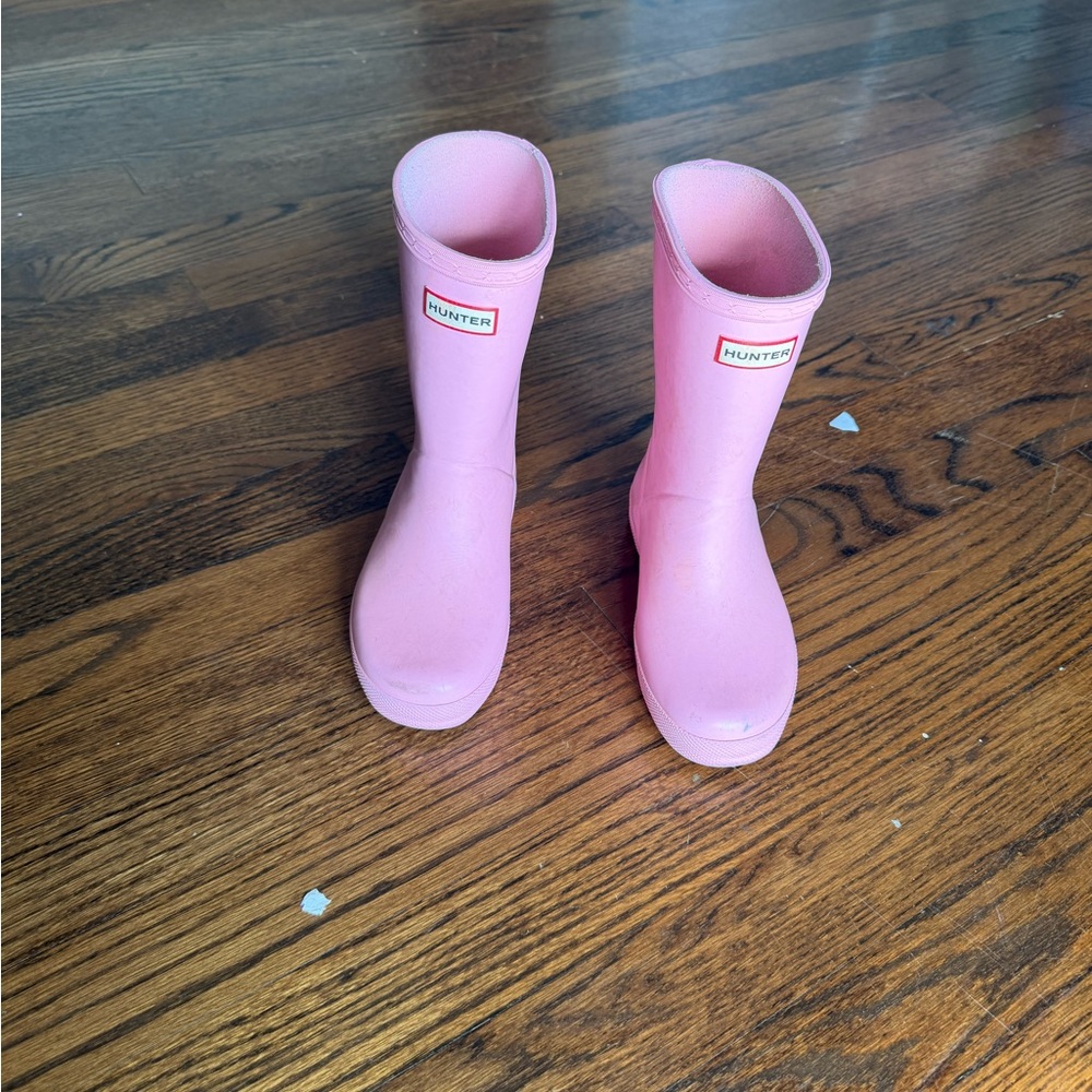 Hunter Original Kids Rain Boots Pink Girls Size 13 Waterproof
